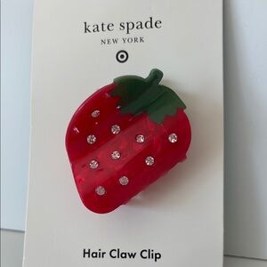 Limited Edition Kate Spade ♠️ & Target Red Strawberry 🍓 Hair Claw Clip